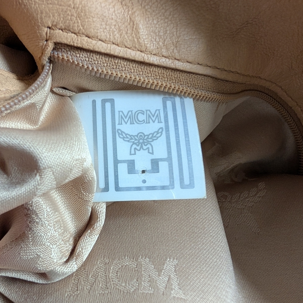 MCM Distressed Leather Shoulder Bag - Picture 15 of 16